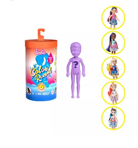 בובה ברבי צ’לסי מחליפה צבעים