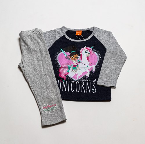 חליפת בנות נלה שחורה עם מלאנג'