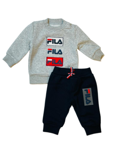 חליפת פוטר תינוקות FILA לוגו סיליקון