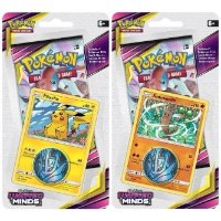 קלפי פוקימון סט 2 יח' בליסטר Pokemon TCG Sun & Moon Unified minds Checklane Blister