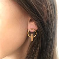 עגילי רייני קטנים זהב