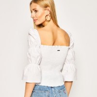 חולצת כיווצים GUESS לבנה