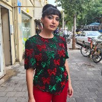 מנצנצת כריסמסית יפהפייה מידה M