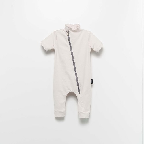 אוברול מוינוי סוליד MOINOI אפור 6-18M