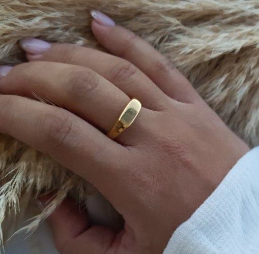 טבעת חותם מלבן