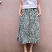 חצאית מידי ג'ינס Stone wash מידה L/XL