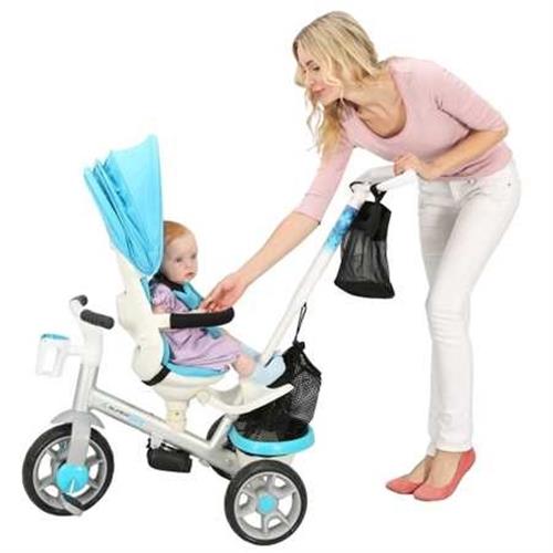 spin trike תלת אופן רב שלבי מושב מסתובב - כחול