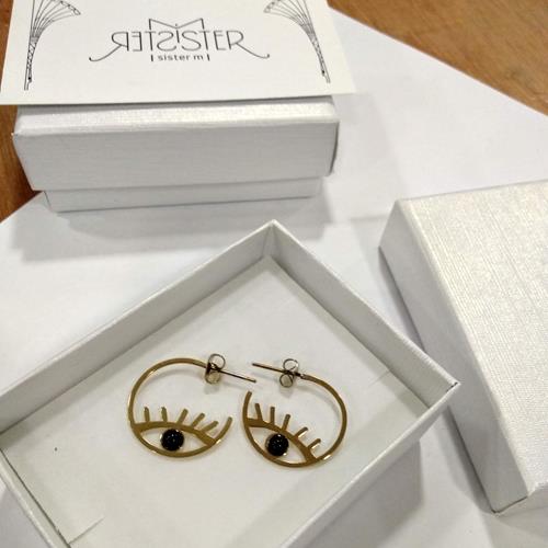 עגיל EYE - זהוב