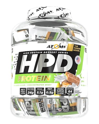 אבקת חלבון HPD בטעם חטיף נוגט אגוזים