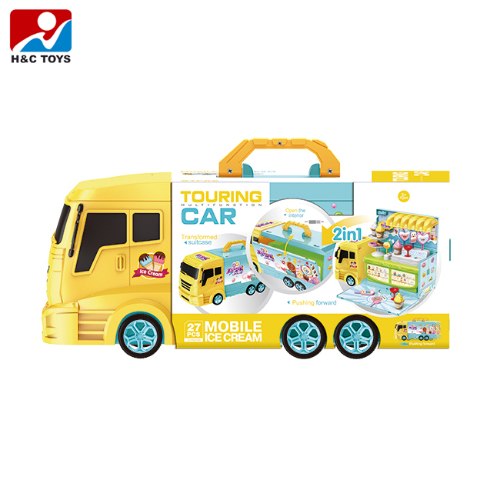 2 ב1 - משאית הופכת לדוכן גלידה