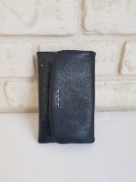 ארנק דמוי עור גדול שחור/מטאלי 4054