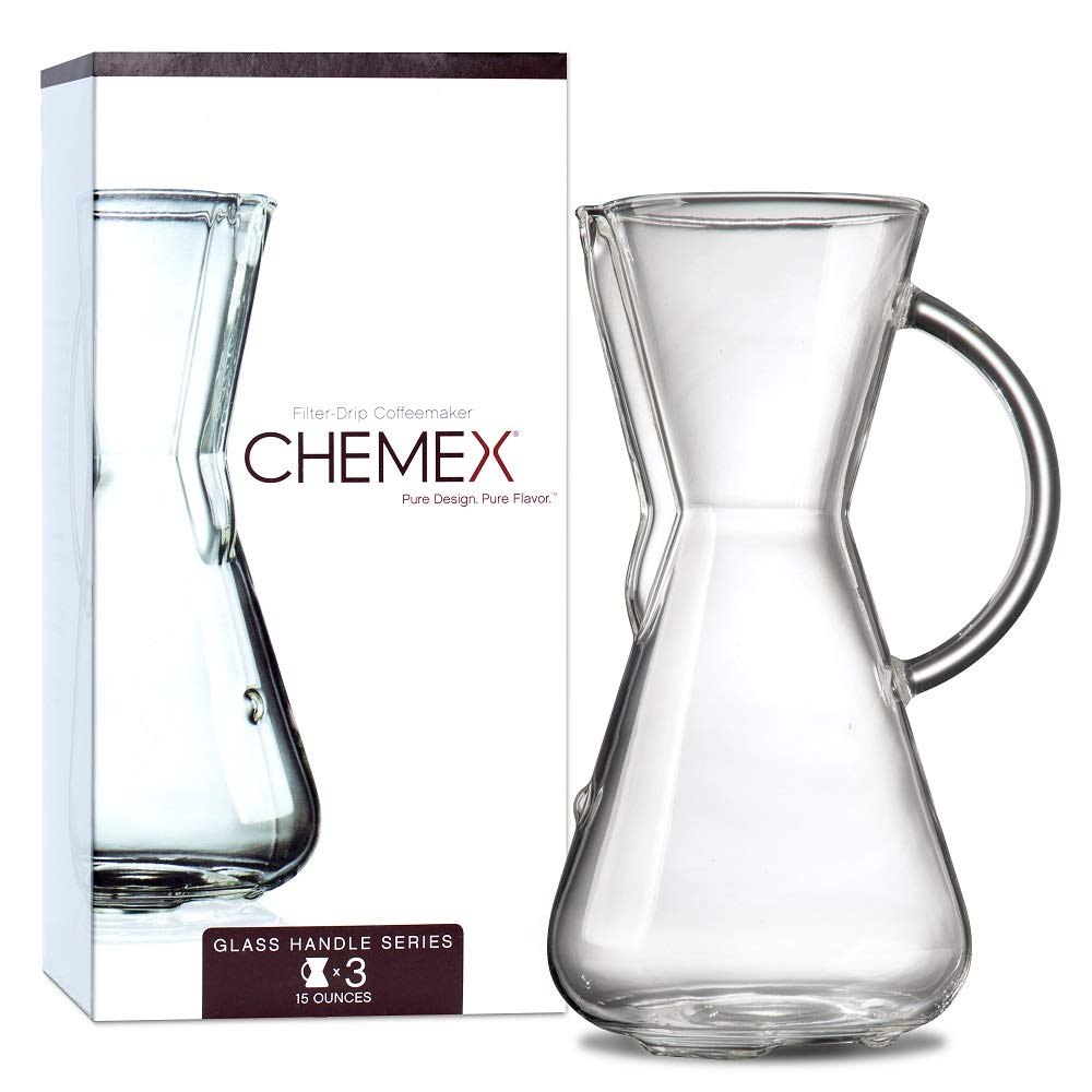 CHEMEX קנקני חליטה עם ידית זכוכית 3 כוסות