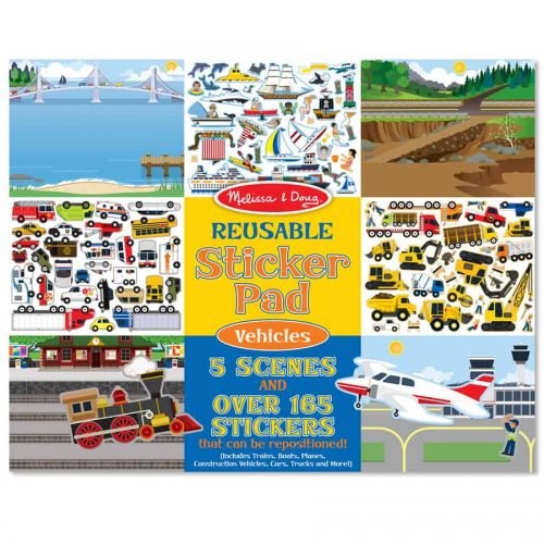 מליסה ודאג – חוברת מדבקות רב פעמיות – כלי רכב 41990