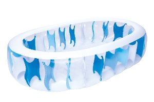 בריכה אליפטית שפה לבנה229*152*51