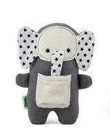 חבילת מתנה לתינוק: שמיכת תינוק ובובת התפתחות סער הפיל