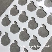 לוח סטנסיל תפוחים