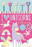 חוברת צביעה עם עפרונות ומחקים - חד קרן