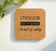Kitchen closed coaster