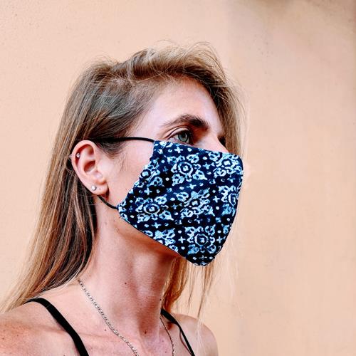 מסכת - BLUE FLOWERS