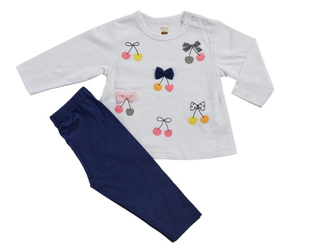 חליפת מעבר דובדבנים לבן מכנס לייקרה