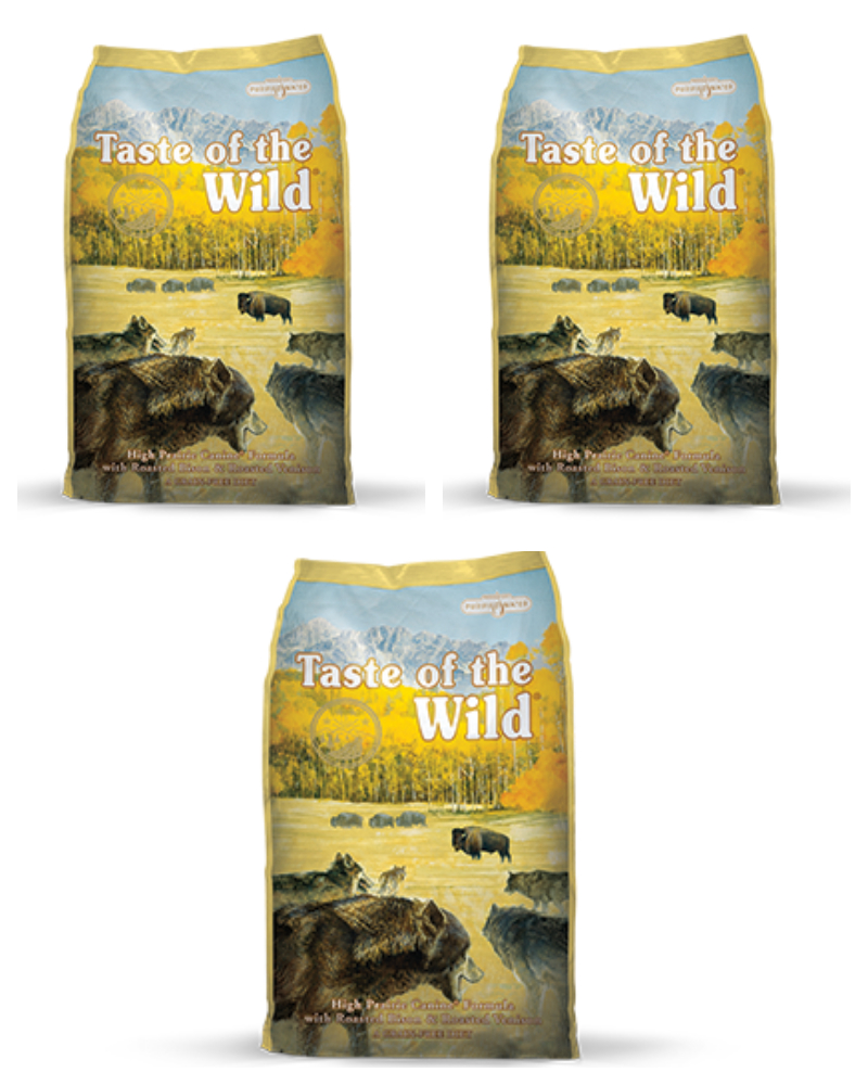 3 שקים Taste Of The Wild ביזון 12.2 ק"ג