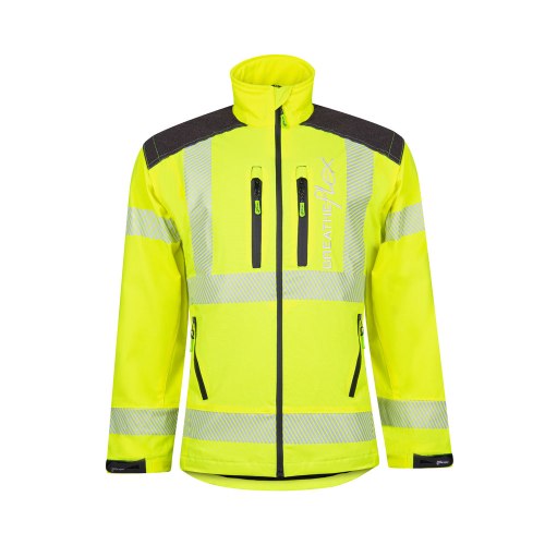 מעיל  Breatheflex Work Jacket - Hi Viz  צהוב מחזירי אור