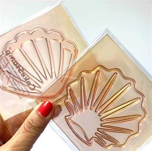 סט 2 צדפות  גדולות ליצירה | צדף| צדפים קישוט ים| עוגות קיץ | עוגת בת הים | חדש אתי דבש