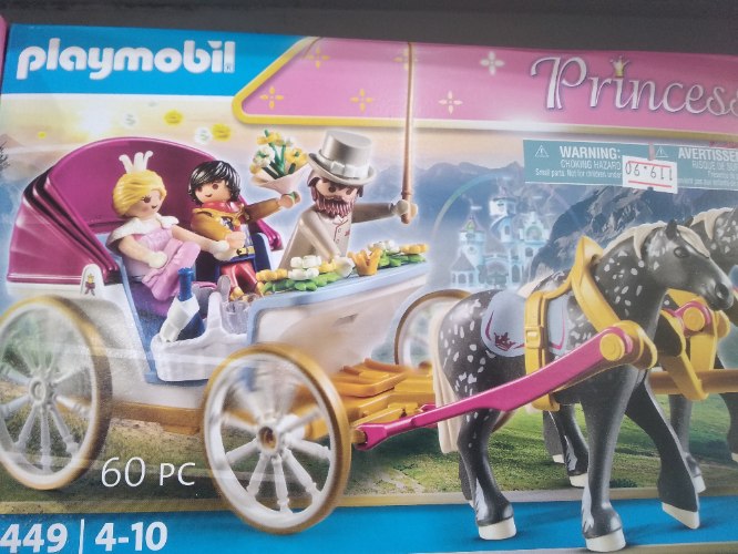 כרכרה עם נסיך ונסיכה