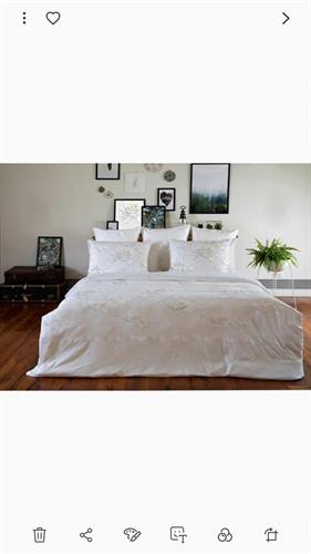 סט מלא זוגי דגם ווייט רוזס של ורדינון