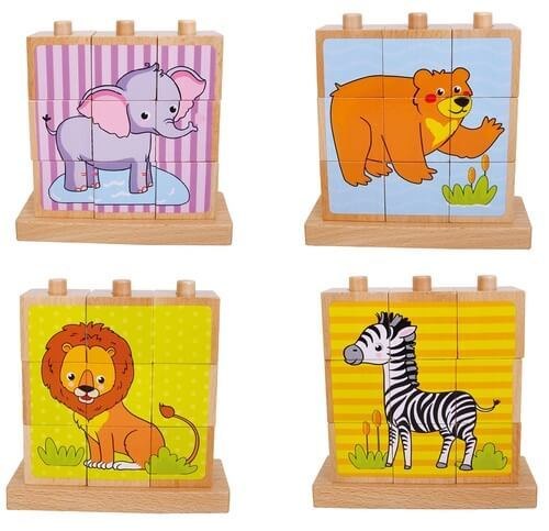 פאזל קוביה עומד חיות בר