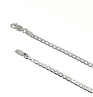 שרשרת חוליות עדינה עם נוכחות לגבר 3 ממ