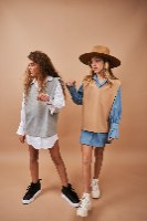 חליפת קלואה קאמל וג׳ינס - DANA SIDI GIRLS