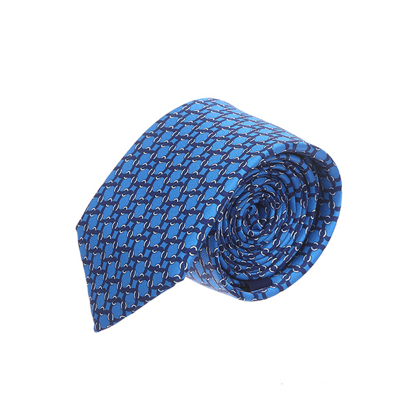 עניבה שרשראות כחול בהיר