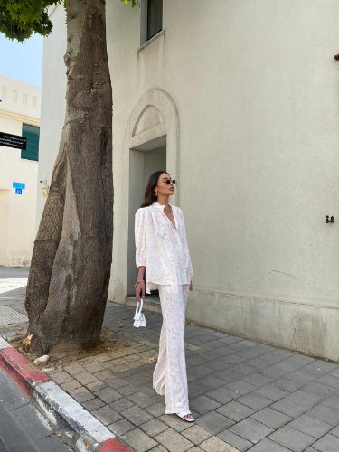 חליפת בלייר קצר פרינט כתום