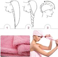 כובע מגבת הפלא לייבוש שיער