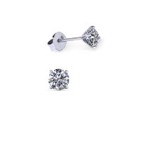 עגילי יהלומים צמודים לאישה 0.60 קראט - עגילי יהלומים צמודים לאוזן