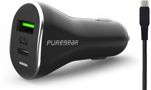 מטען רכב PD 3.0 + QC3 48W למכשירים התומכים APPLE אפל Pure-gear