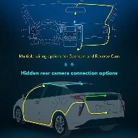 3 מצלמות דרך לרכב עם 3 מצלמות וצג 4 אינץ' מבית Dynamode