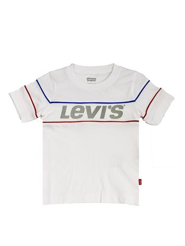 טישירט לבנה LEVIS הדפס לוגו כסוף