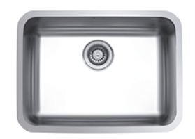 כיור UKINOX נירוסטה יחיד בהתקנה שטוחה דגם בזל - תוצרת אירופה