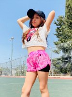 שורט ניילון CHER ורוד  2-14