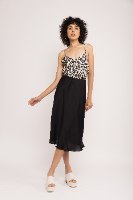 גופית סאטן משי - מנומרת