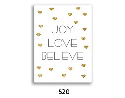 סט של 4 תמונות השראה  שחור, לבן וזהב 074