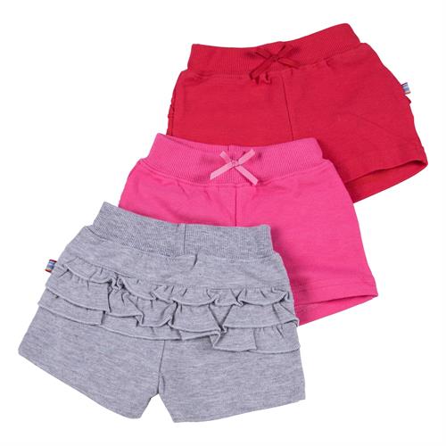 שלישיית מכנסיים 4435 אדום - ורוד פוקסיה - אפור מלאנג'