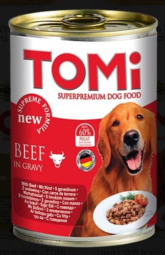 טומי - שימורי מזון מלא קוביות  ברוטב עסיסי 400 גרם