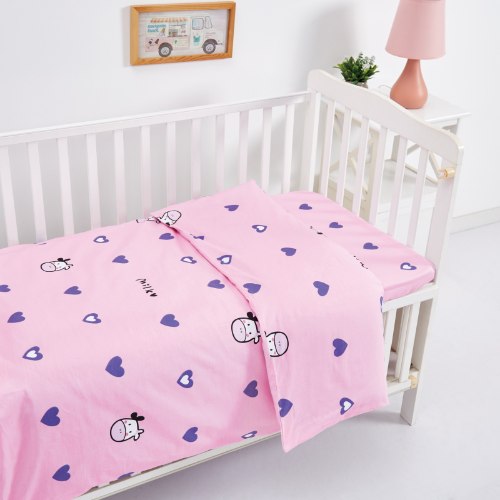 מצעים למיטת תינוקות ומעבר 100% כותנה - דגם 2420