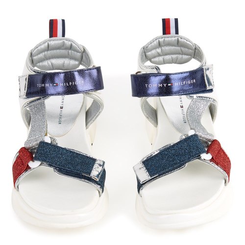 סנדל בנות כסוף  TOMMY HILFIGER 30-34