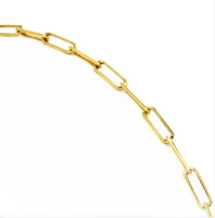 צמיד זהב חוליות לאישה דגם אטב עדין ודק