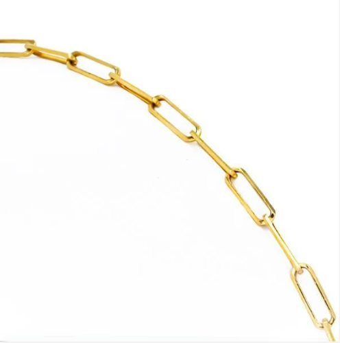 צמיד זהב חוליות לאישה דגם אטב עדין ודק