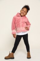 גקט בנות פליז קצר